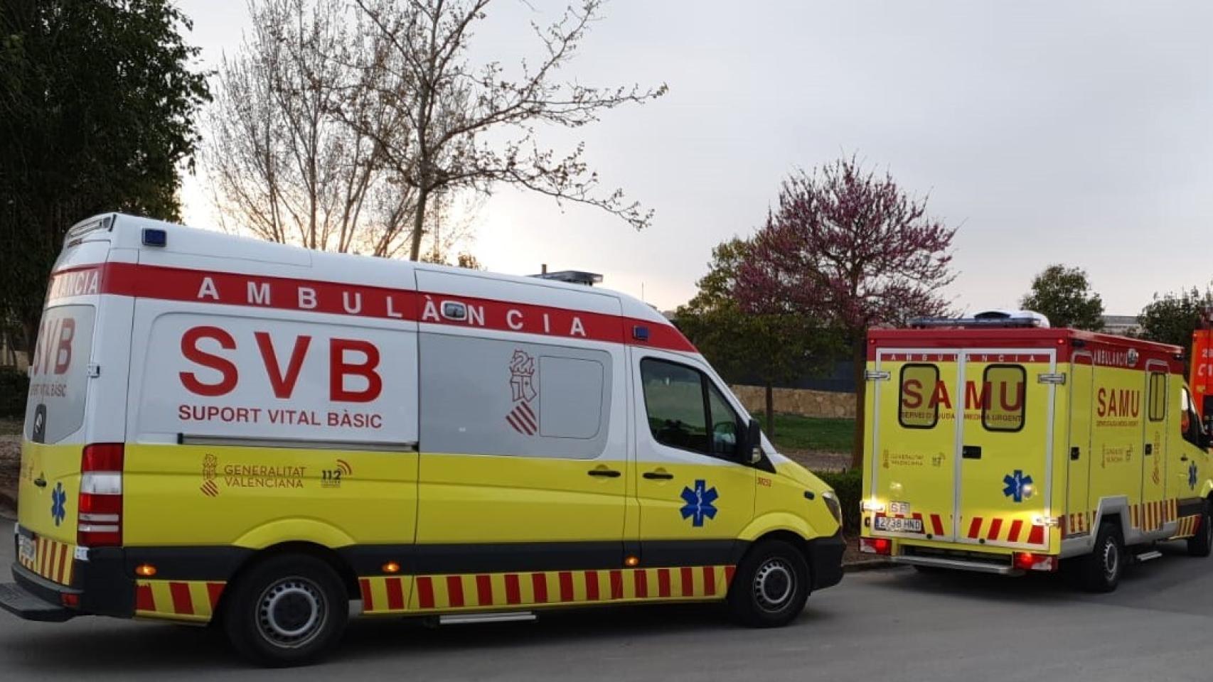 Unidades de SAMU en la Comunidad Valenciana.