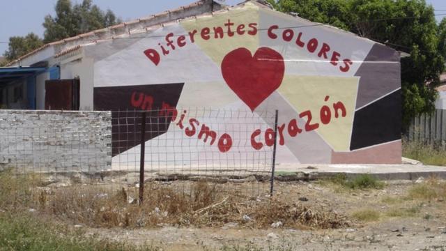 Una de las construcciones de Los Asperones.