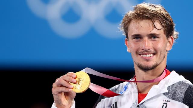 Zverev con el oro olímpico de Tokio 2020