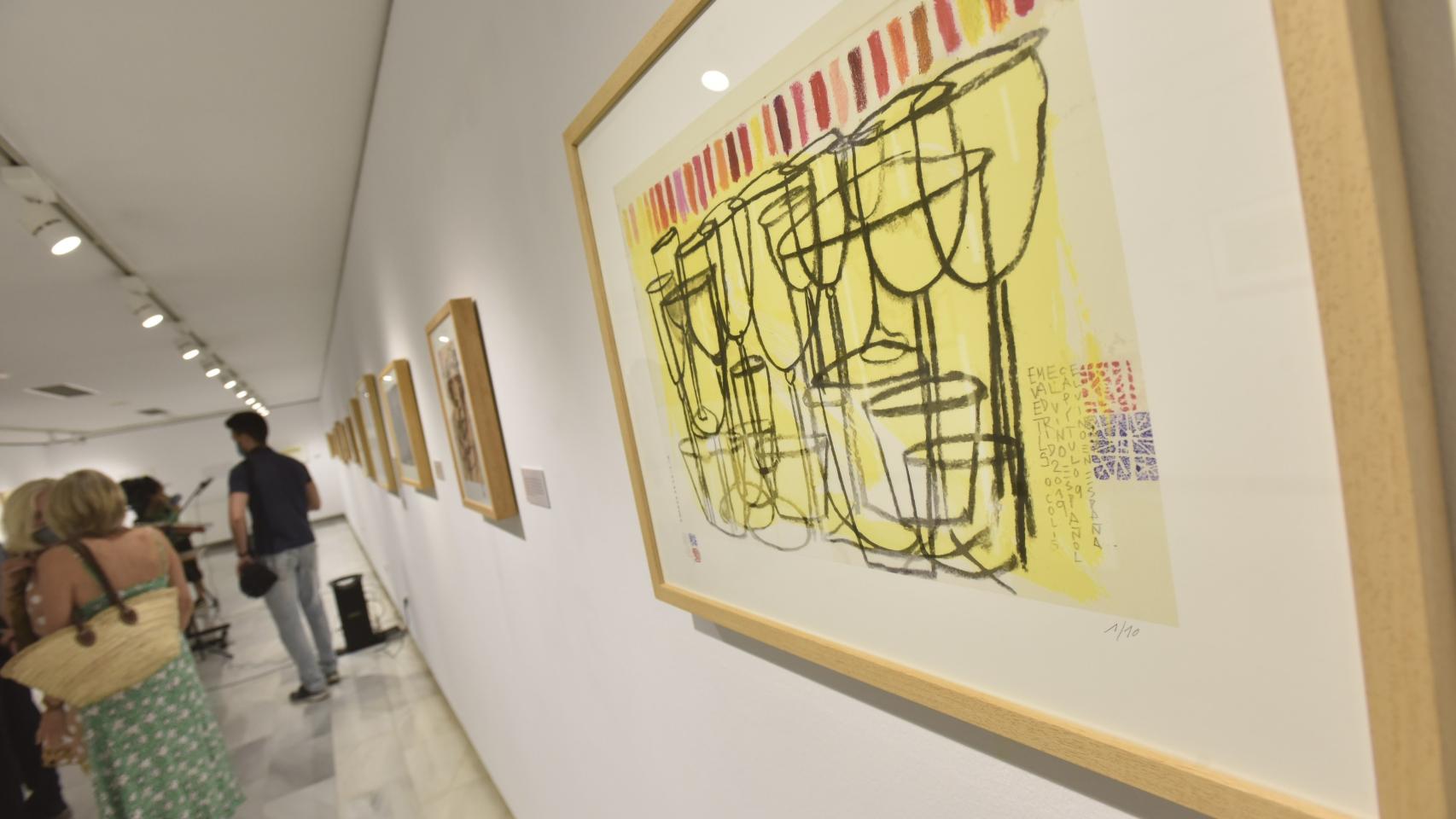 Una de las piezas de la exposición 'El vino en todos los sentidos'.