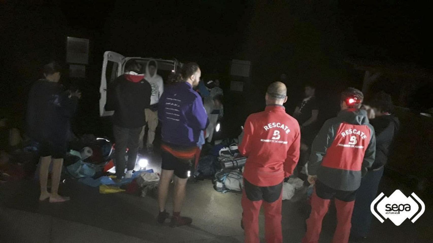 Desorientados y perdidos por los Picos de Europa: la aventura de 15 'scouts' de Alicante.
