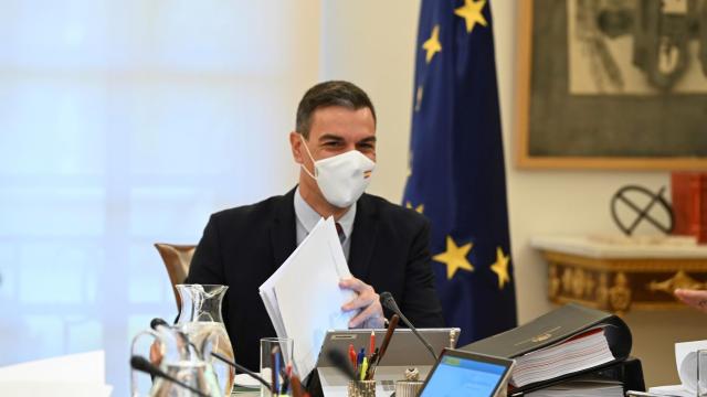 Pedro Sánchez, en La Moncloa.