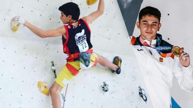 Alberto Ginés, el oro en escalada que se fue de casa a los 15 y que paga por entrenar en un rokódromo