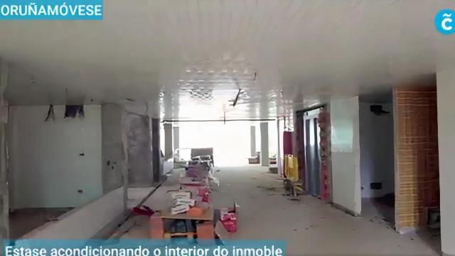 Interior del nuevo mercado de Adormideras, en A Coruña.