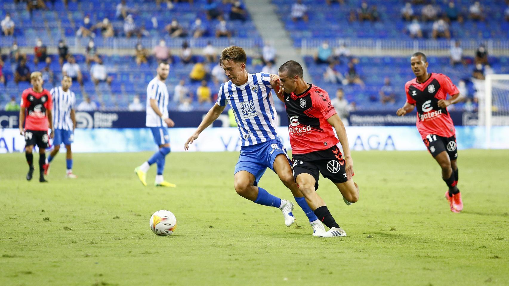 Una imagen del partido de anoche.