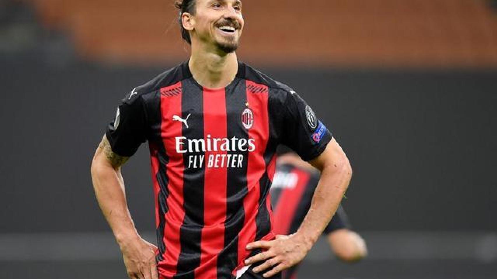 Zlatan Ibrahimovic, en un partido del AC Milan