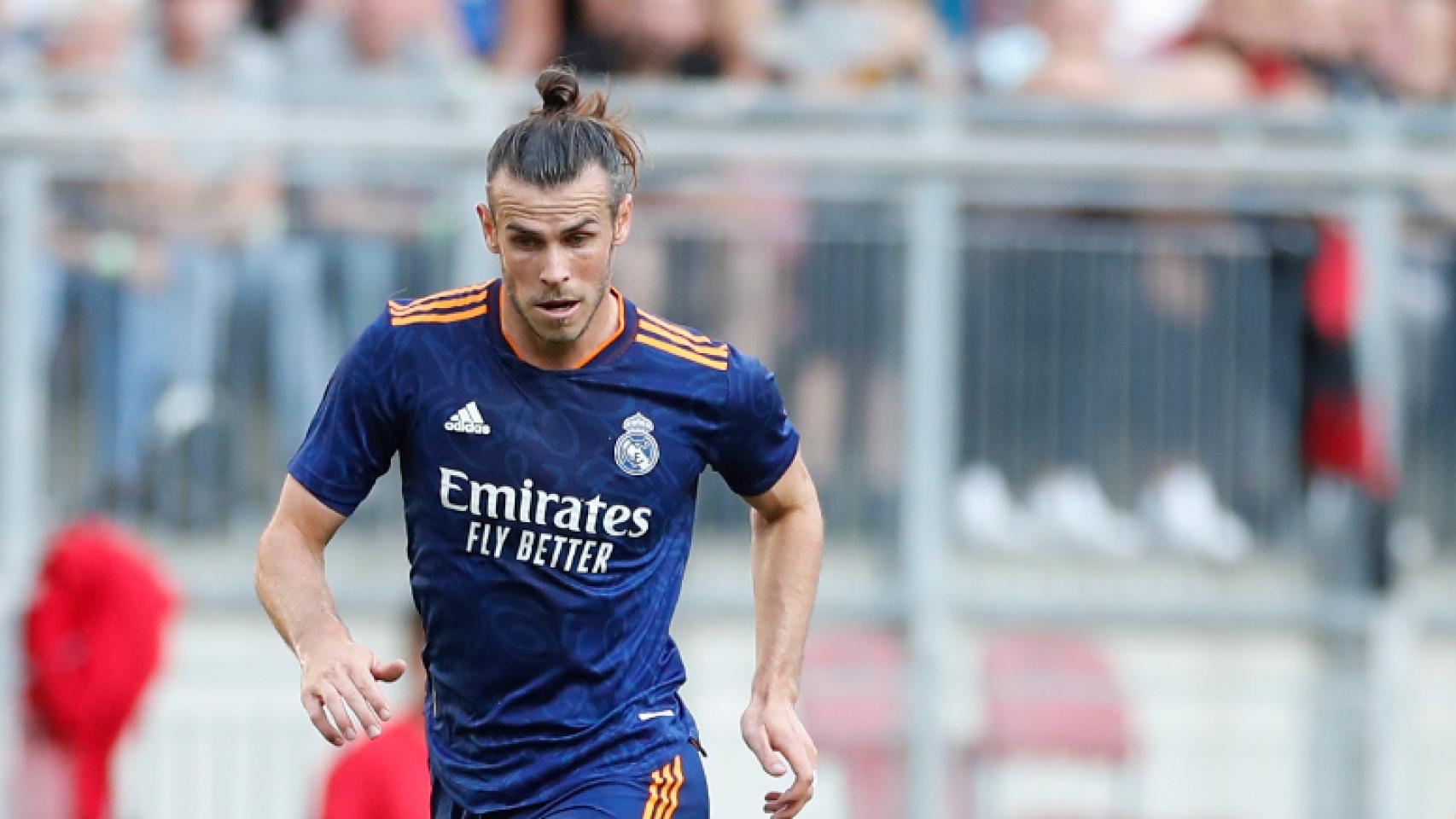 Gareth Bale, en un partido amistoso del Real Madrid
