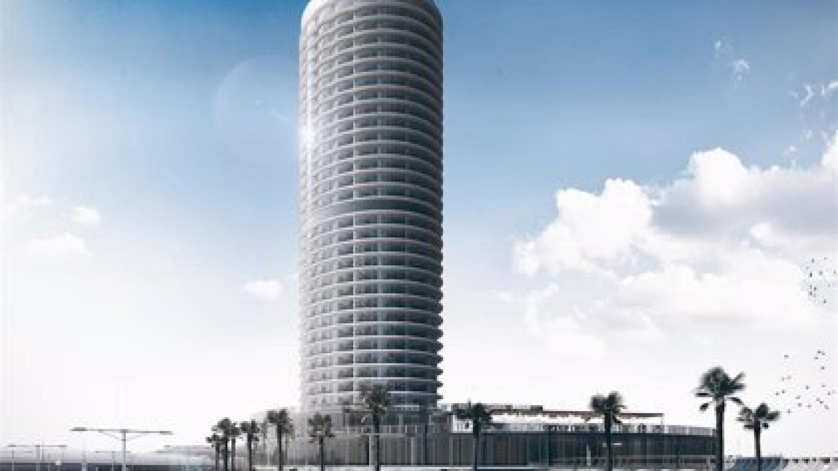 El proyecto de la torre del puerto.