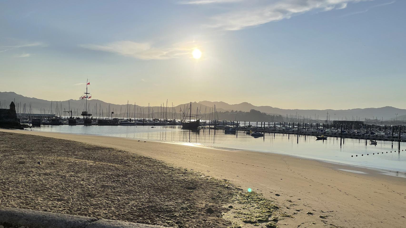Playa de la Ribeira en Baiona.