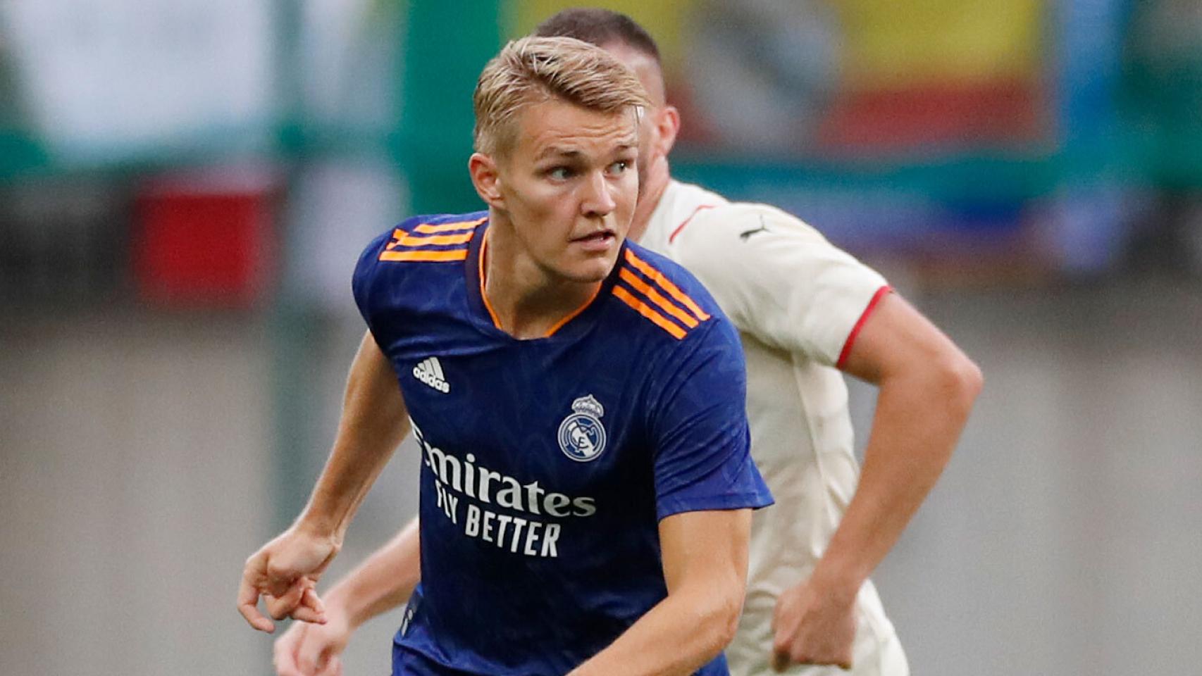 Odegaard, con el Real Madrid