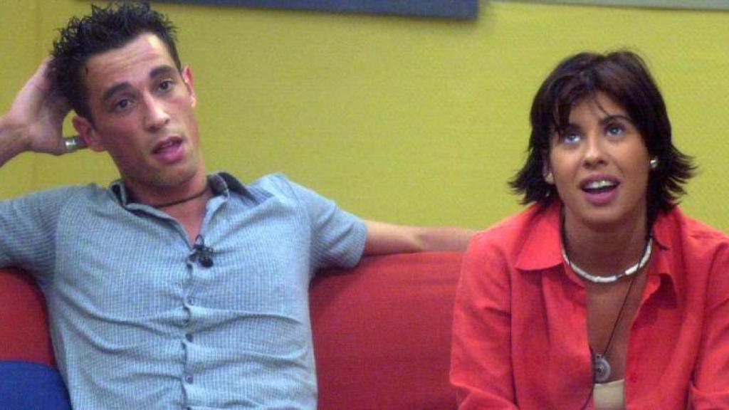 Israel Pita y Silvia Casado en la primera edición de 'Gran Hermano'