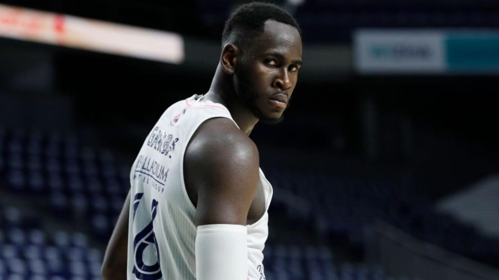 Usman Garuba, con el Real Madrid