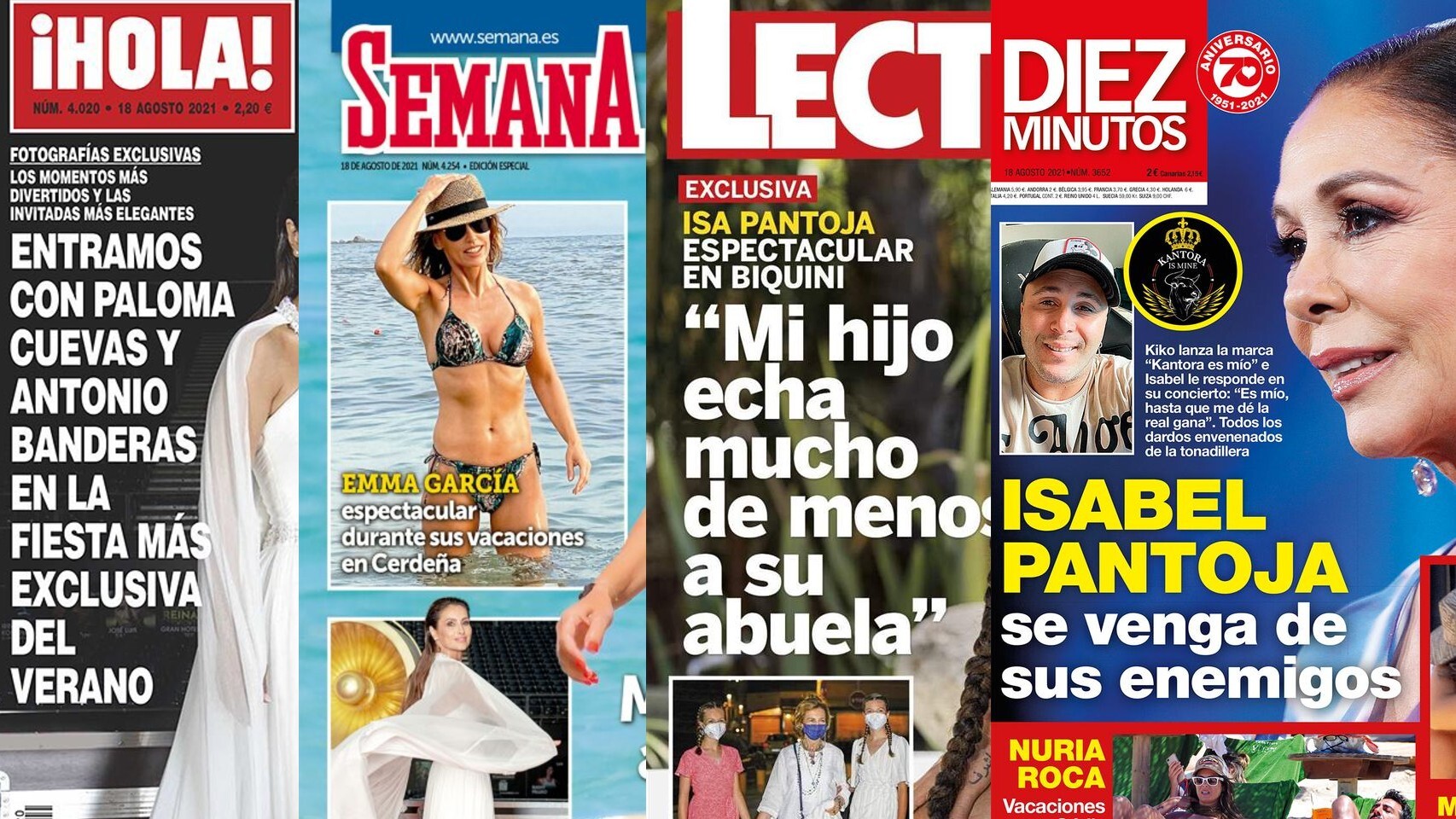 Portadas de las revistas de los miércoles.