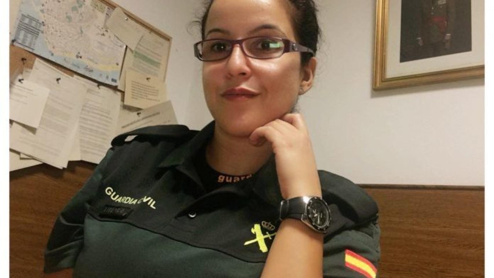 La guardia civil Luisa María Flores, cuando estaba en activo.