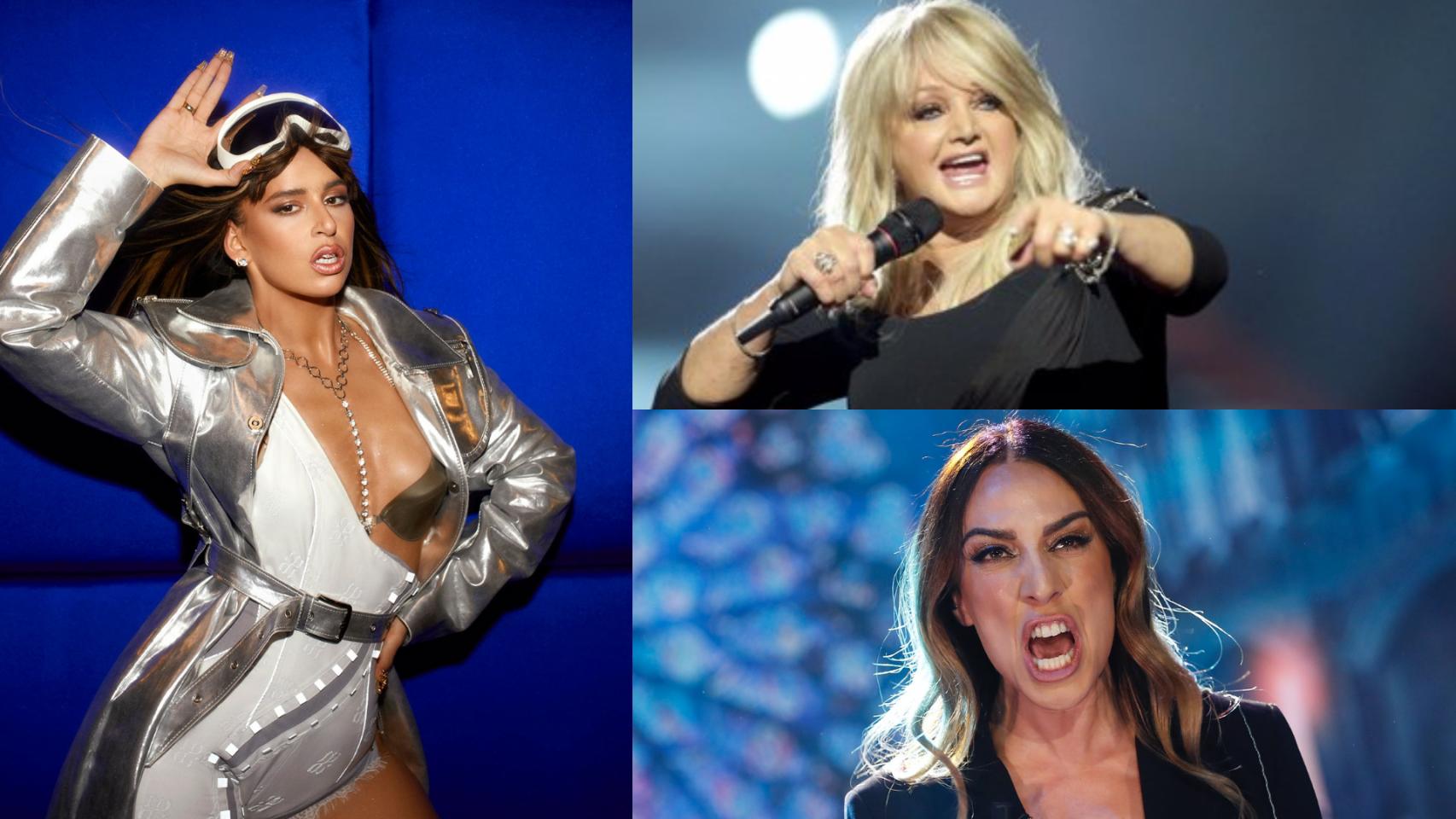 Mónica Naranjo, Bonnie Tyler y Nathy Peluso.