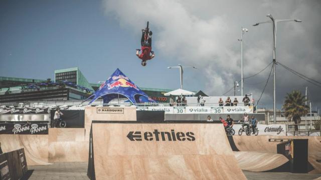 El croata Marin Rantes, ganador en BMX Park.