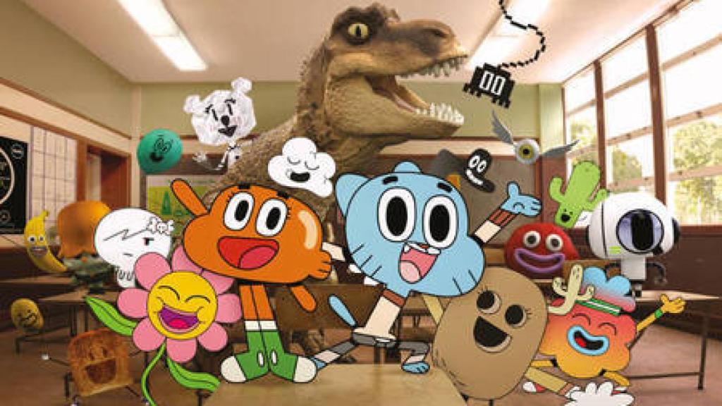 Estos son los personajes de 'El asombroso mundo de Gumball'.