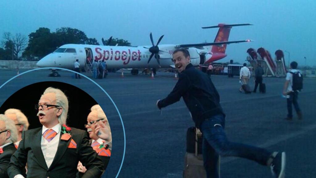 Manu Robles en la actuación de 'El Padrino' y viajando por temas laborales.