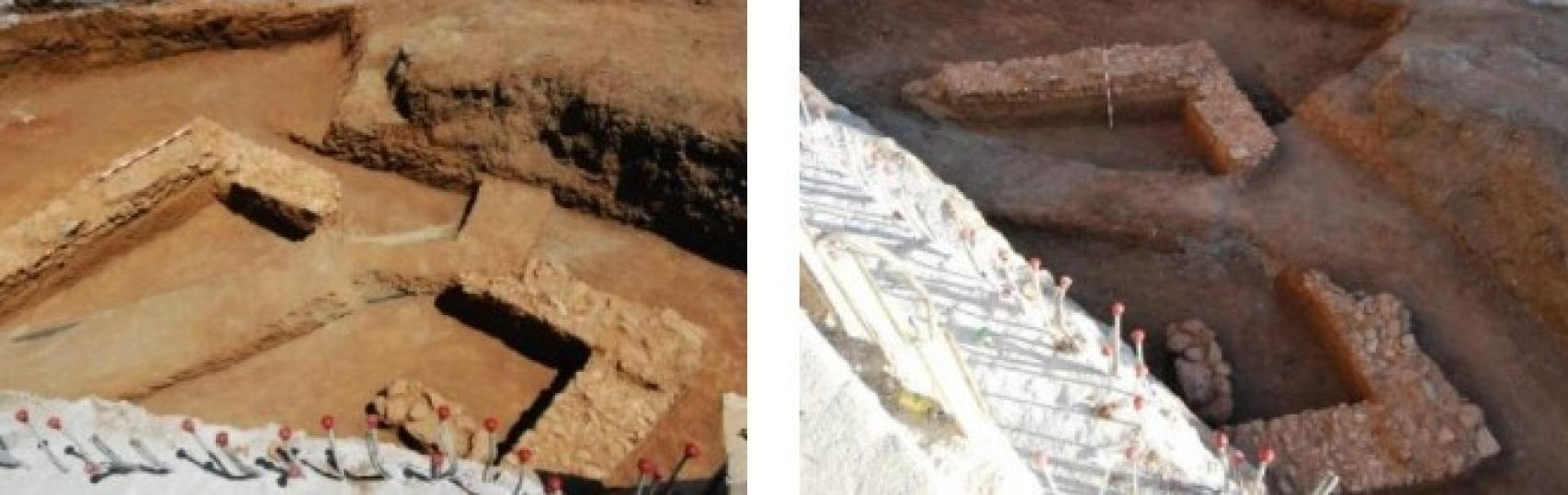 Almacén romano en la esquina de La Unión con calle Reboul.