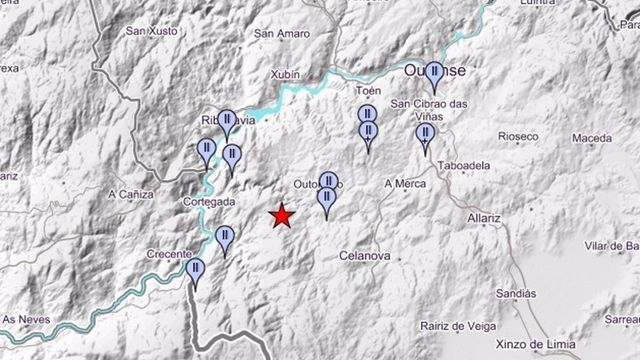Nuevos temblores en Gomesende (Ourense), el más fuerte de 2,7 de magnitud