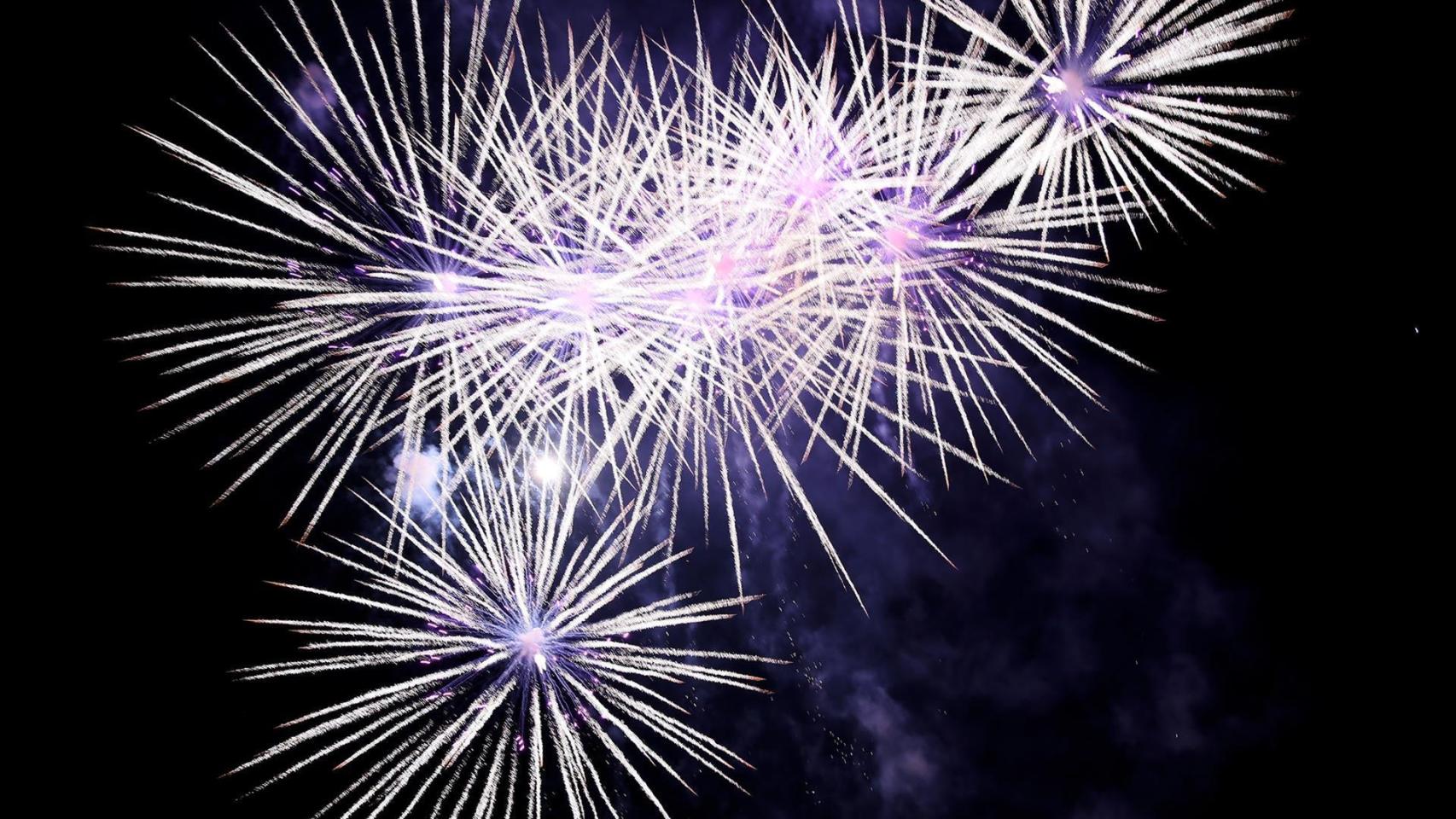 Fuegos artificiales.