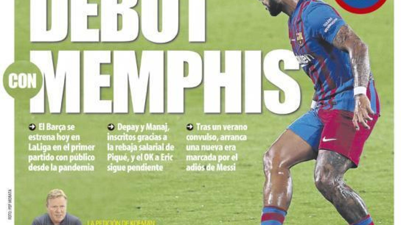 La portada del diario Mundo Deportivo (15/08/2021)