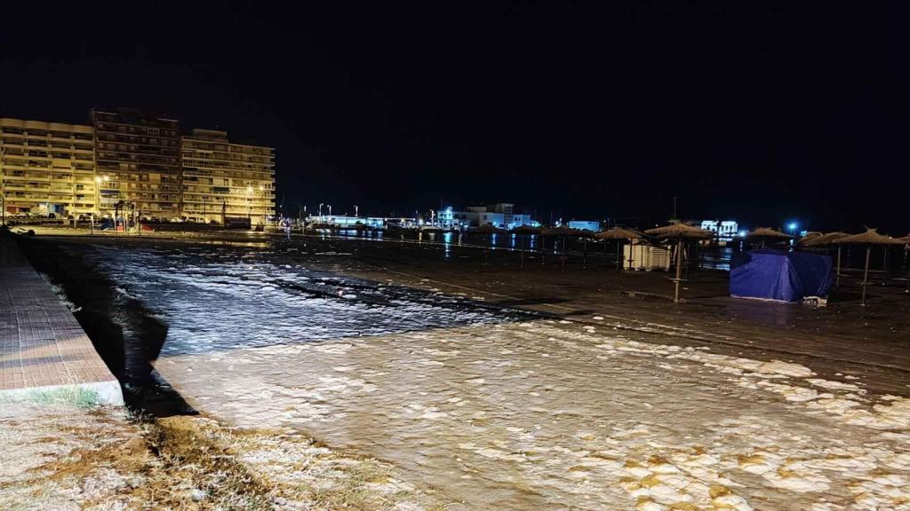 El 'meteotsunami' de Santa Pola de 2021.