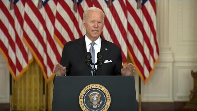 Joe Biden, en su comparecencia.