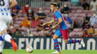 El coruñés Nico González, con el Barcelona.