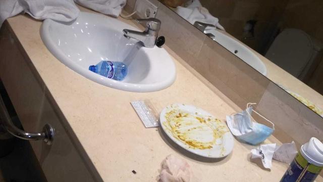 Una de las imágenes de una habitación del hotel de 4 estrellas difundidas por una camarera de piso de las Kellys de Benidorm.