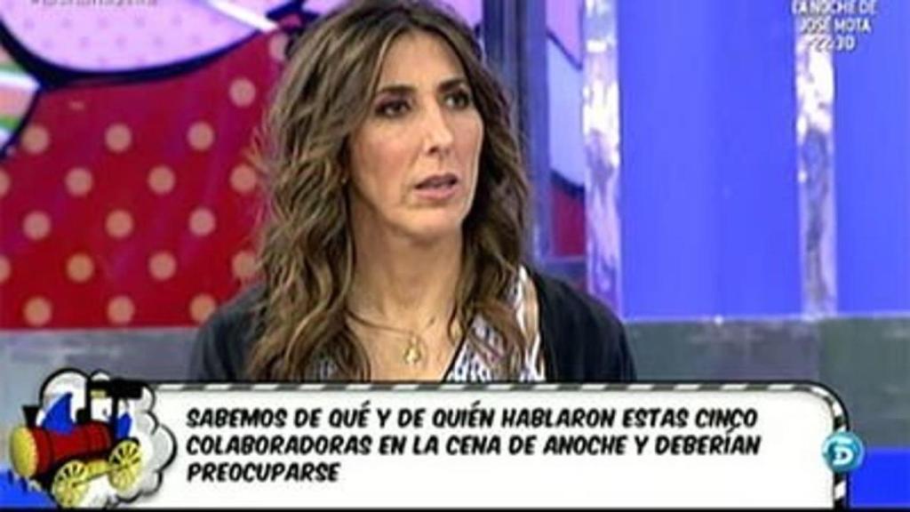 Paz llegó a confesar en directo que no confiaba en los directores de 'Sálvame'.
