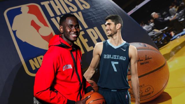 Usman Garuba y Santi Aldama (imágenes NBA)