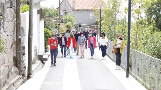 El Camiño Real entre Moaña y cangas, el espacio peatonal más largo de Galicia
