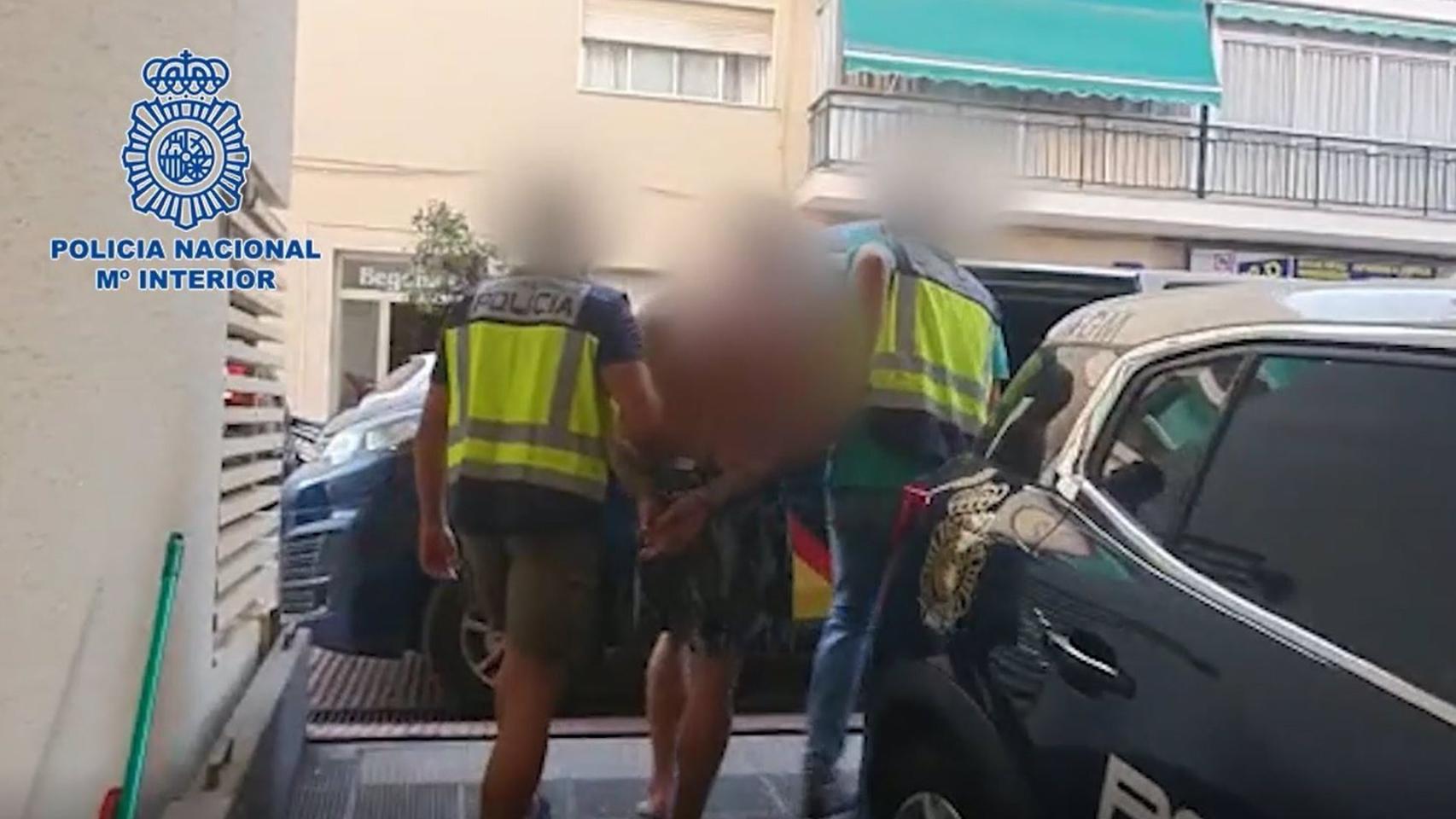 Momento de la detención.