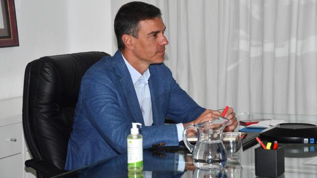 El presidente del Gobierno, Pedro Sánchez, durante una reunión.