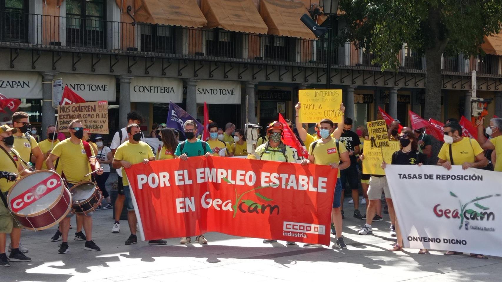 Huelga de Geacam. Foto: CCOO