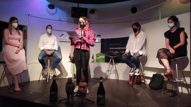 Presentación de la VIII Edición de los Premios Martín Códax da Música en la sala Sónar de Santiago de Compostela.