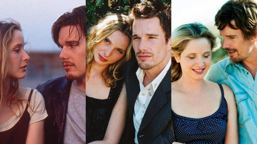 Trilogía de películas:  'Antes del amanecer', 'Antes del atardecer' y 'Antes del anochecer'.