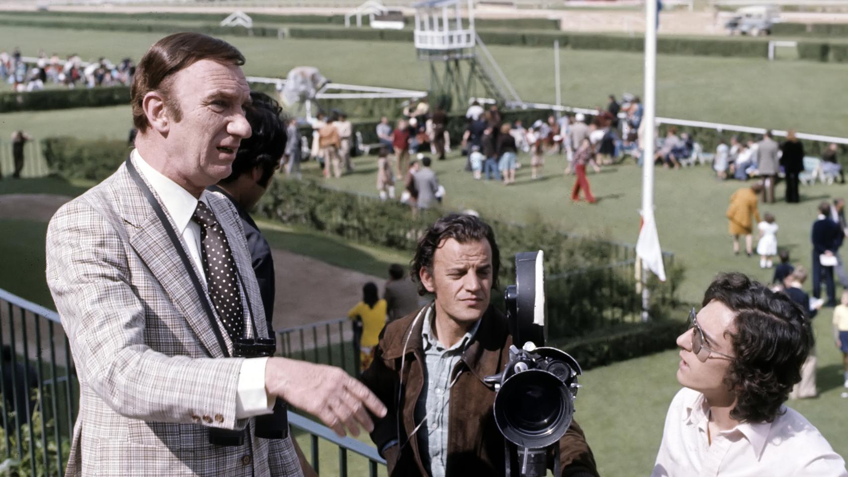 Fernando Fernán Gómez durante un rodaje en los 70.