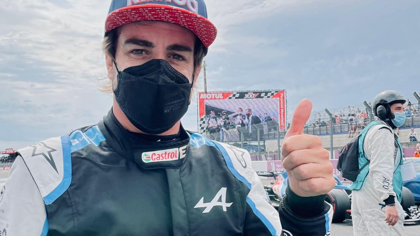 Fernando Alonso en Le Mans con Alpine