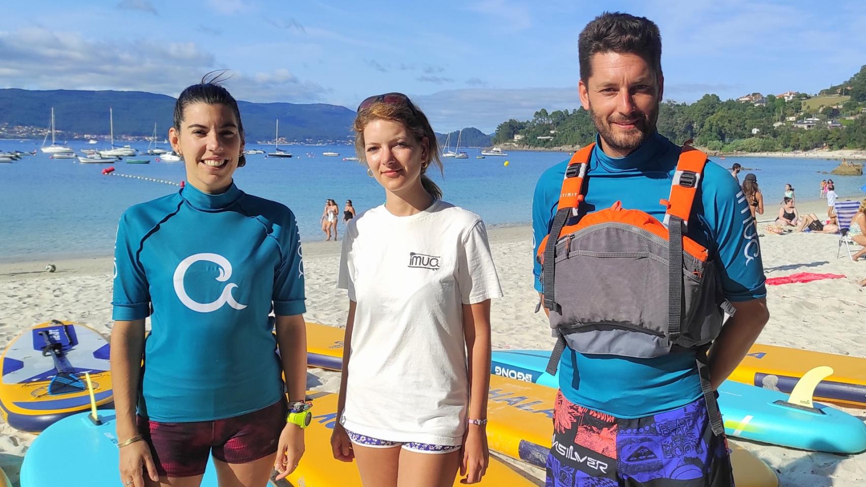 Miriam Vieitez, Paloma Roca y Guillermo Roca