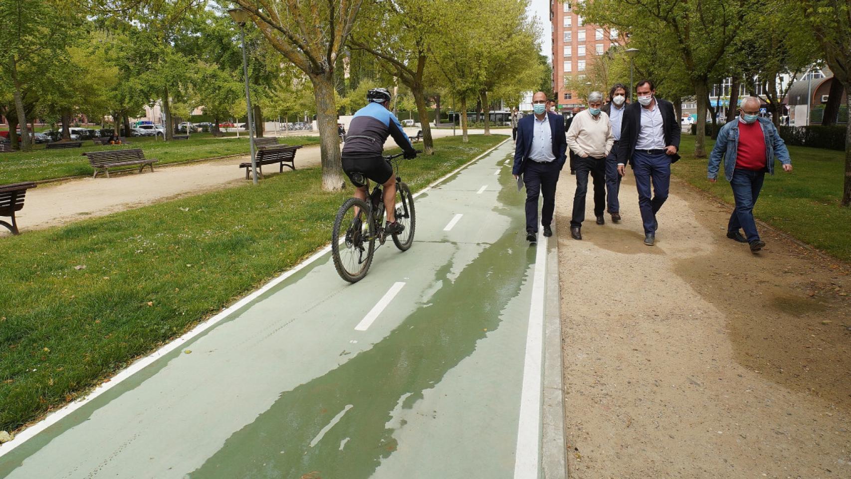 Carril bici en Parquesol