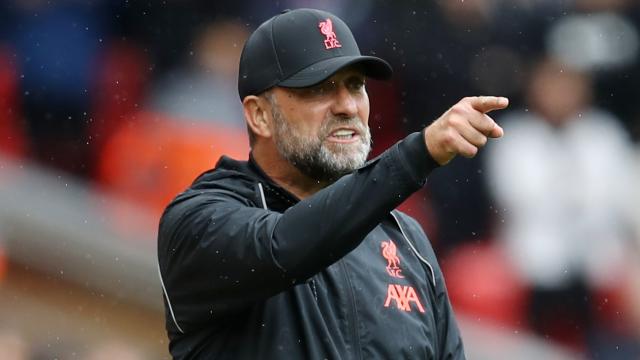 Jürgen Klopp, en un partido del Liverpool durante la temporada 2021/2022