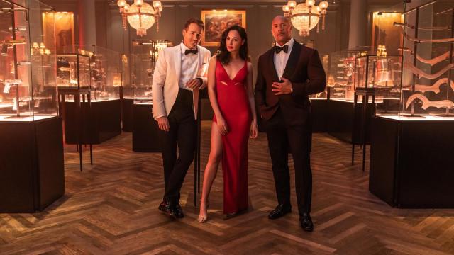 Ryan Reynolds, Dwayne Johnson y Gal Gadot son las estrellas de 'Alerta roja'.