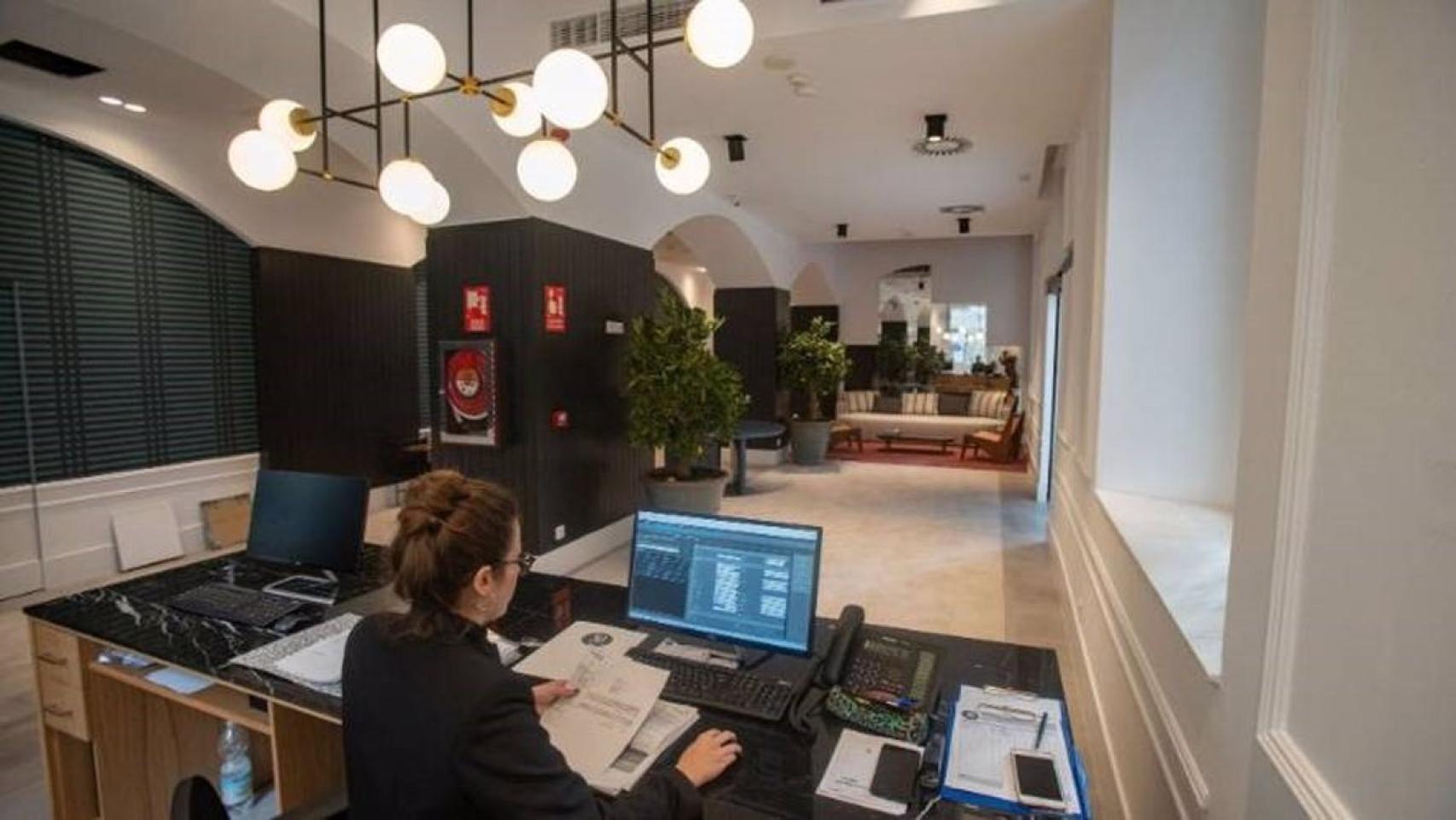 Imagen del interior de un hotel en Málaga.