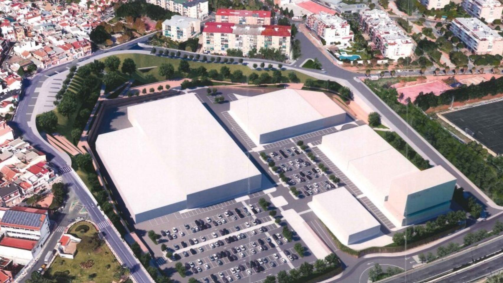 Ordenación de los volúmenes contemplados en el nuevo desarrollo comercial de Salyt.
