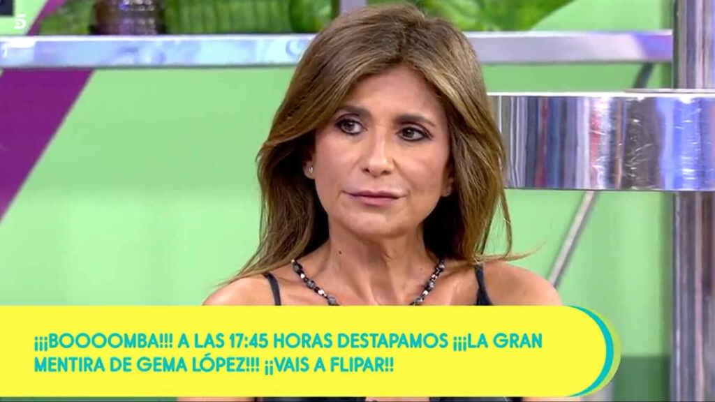 Gema López ha sido una de las damnificadas por las falsas bombas de 'Sálvame'.