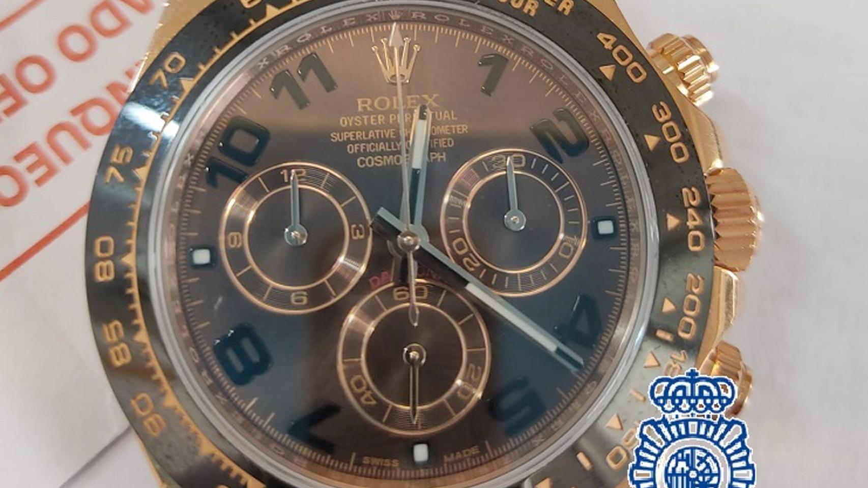 Imagen del reloj recuperado por la Policía Nacional.