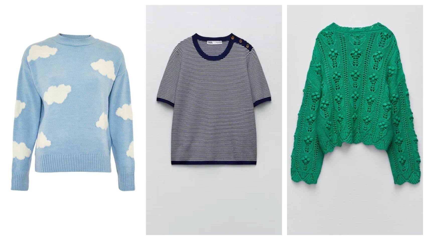 Tres jerséis para usar a principios de otoño.