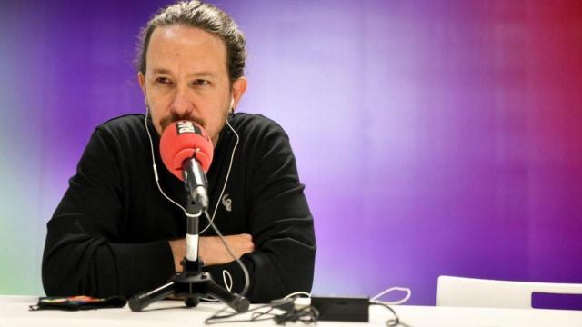 Pablo Iglesias en una de sus últimas entrevistas en RAC1 antes de abandonar la política. RAC1/Dani Gago